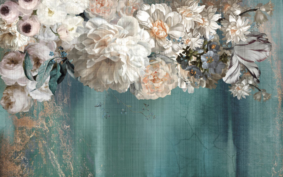 Peinture de fleurs blanches