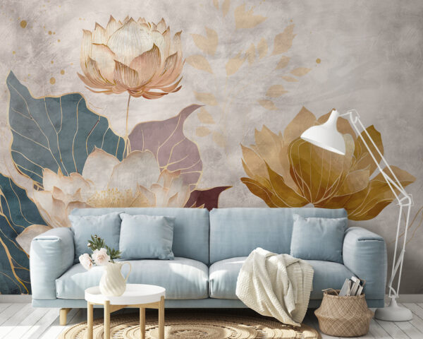 Peinture de fleurs et de feuilles Peinture de fleurs et de feuilles