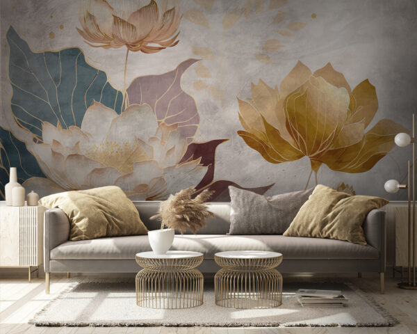 Peinture de fleurs et de feuilles Peinture de fleurs et de feuilles