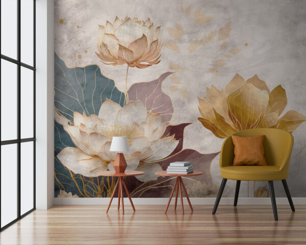 Peinture de fleurs et de feuilles Peinture de fleurs et de feuilles