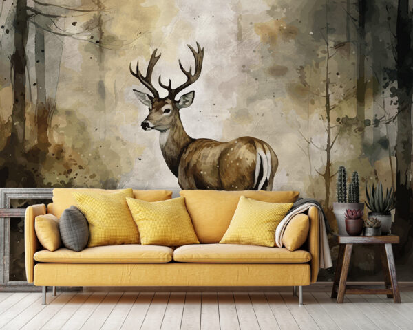 Peinture d'un cerf Peinture d'un cerf