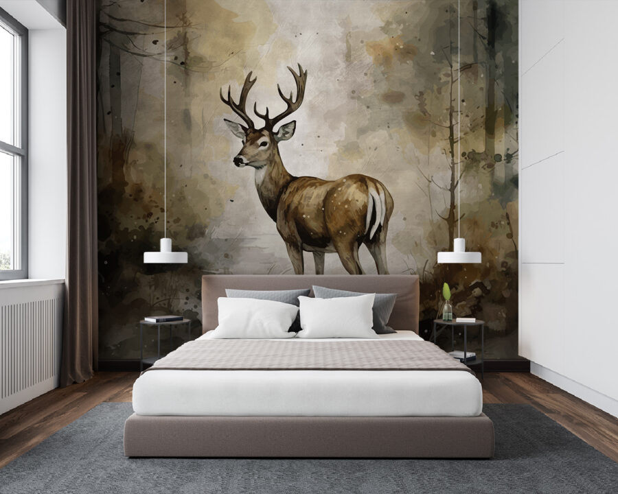 Peinture d'un cerf