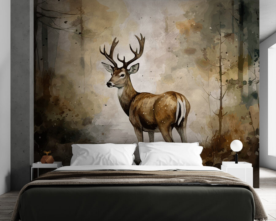 Peinture d'un cerf