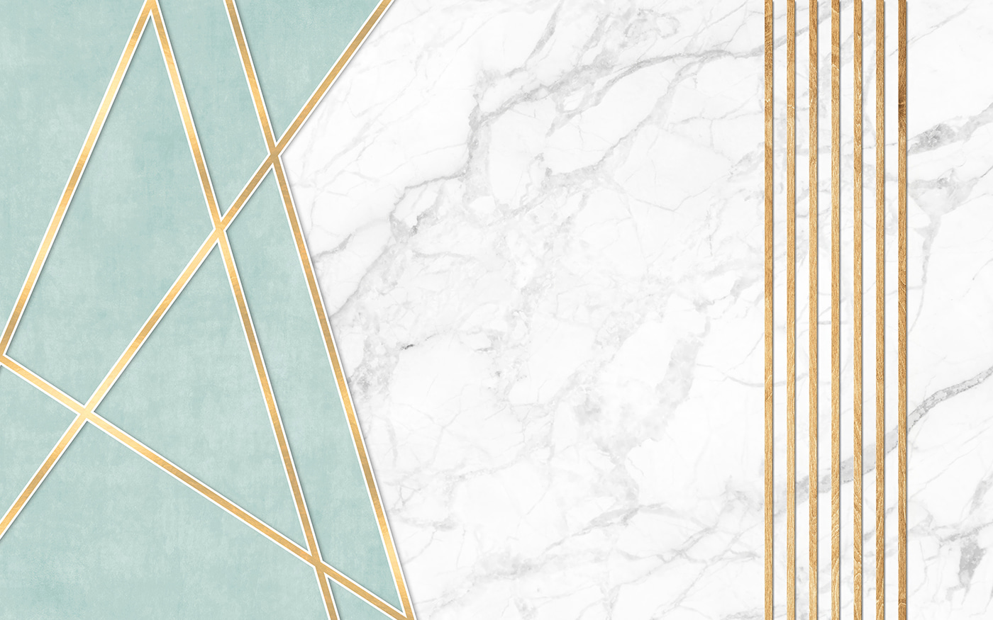 Elegant Mint and Marble Design Elegant Mint and Marble Design