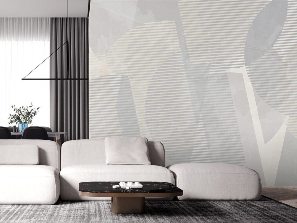 Grey and white abstract art Grey and white abstract art