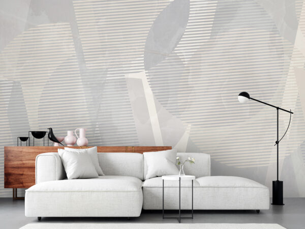 Art abstrait gris et blanc Art abstrait gris et blanc