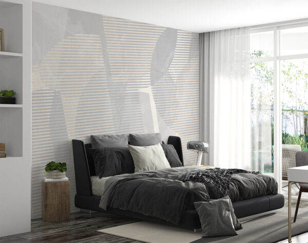 Art abstrait gris et blanc Art abstrait gris et blanc