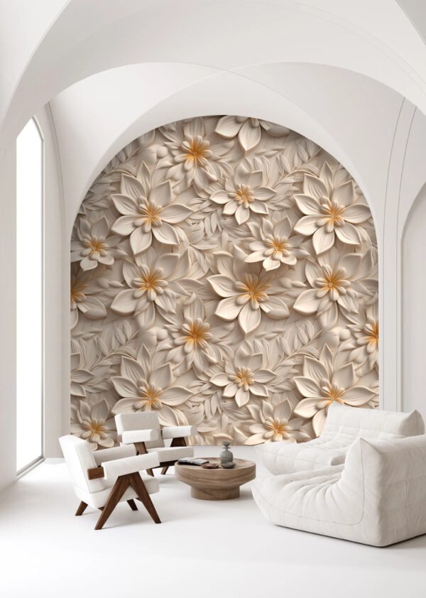 Papier peint avec des fleurs Papier peint avec des fleurs