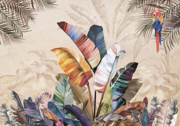 Groupe de feuilles colorées Groupe de feuilles colorées