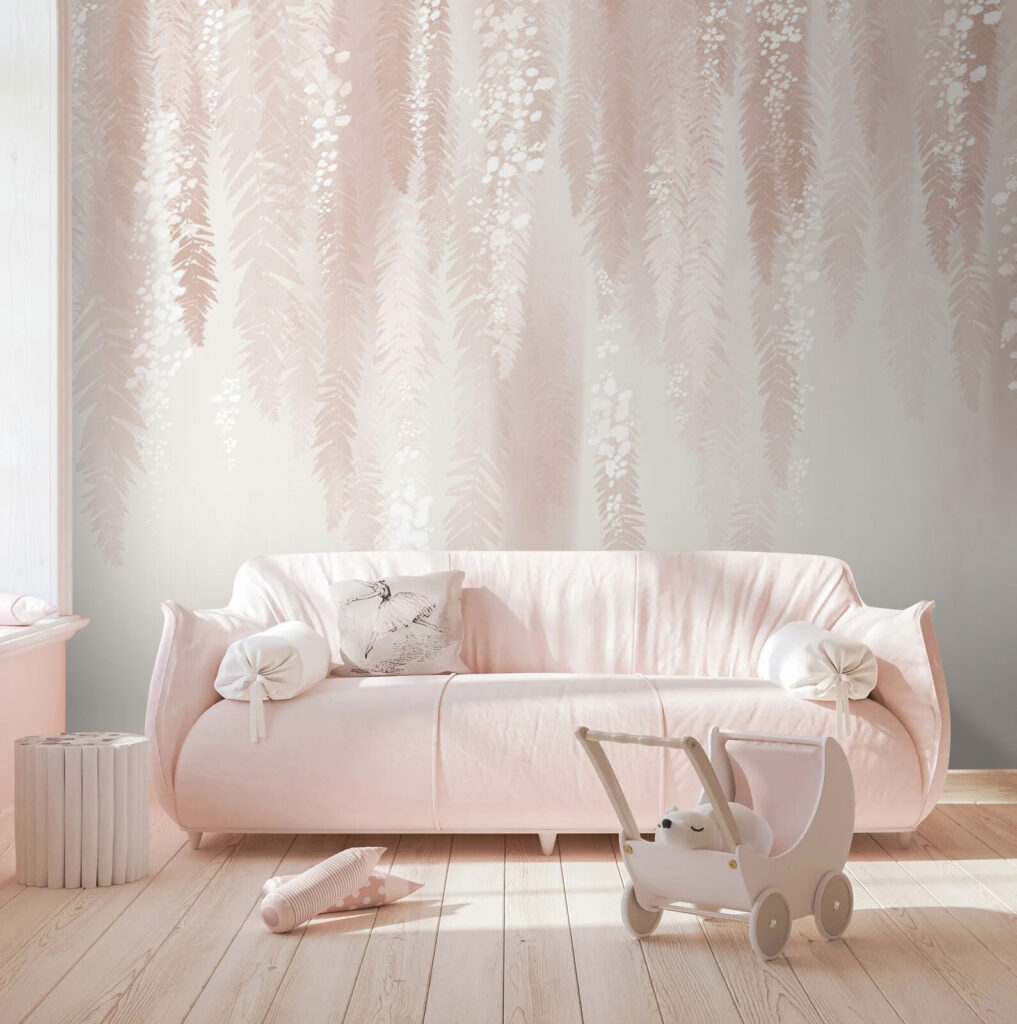 White and pink floral pattern White and pink floral pattern