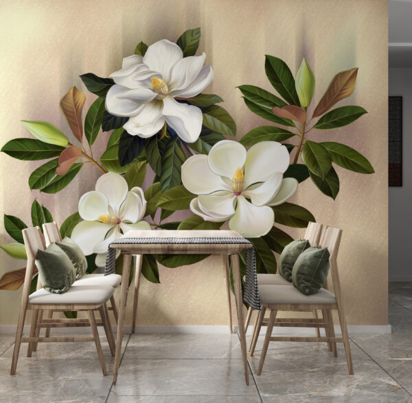 Magnifiques fleurs de magnolia en exposition Magnifiques fleurs de magnolia en exposition