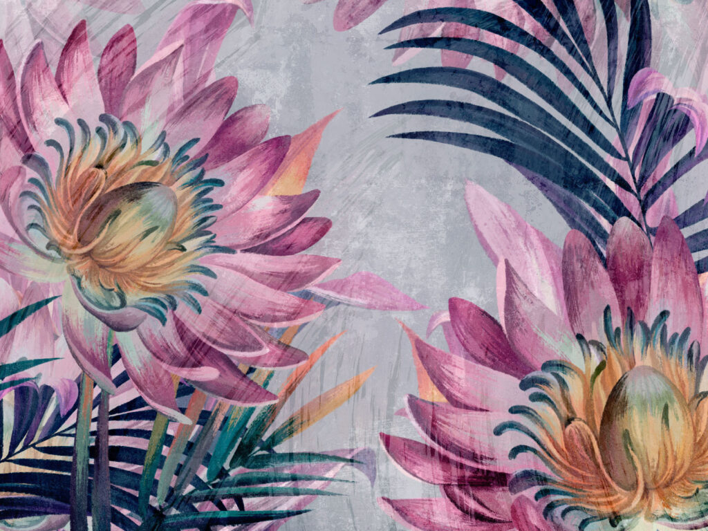 Des fleurs éclatantes sur un fond texturé. Des fleurs éclatantes sur un fond texturé.