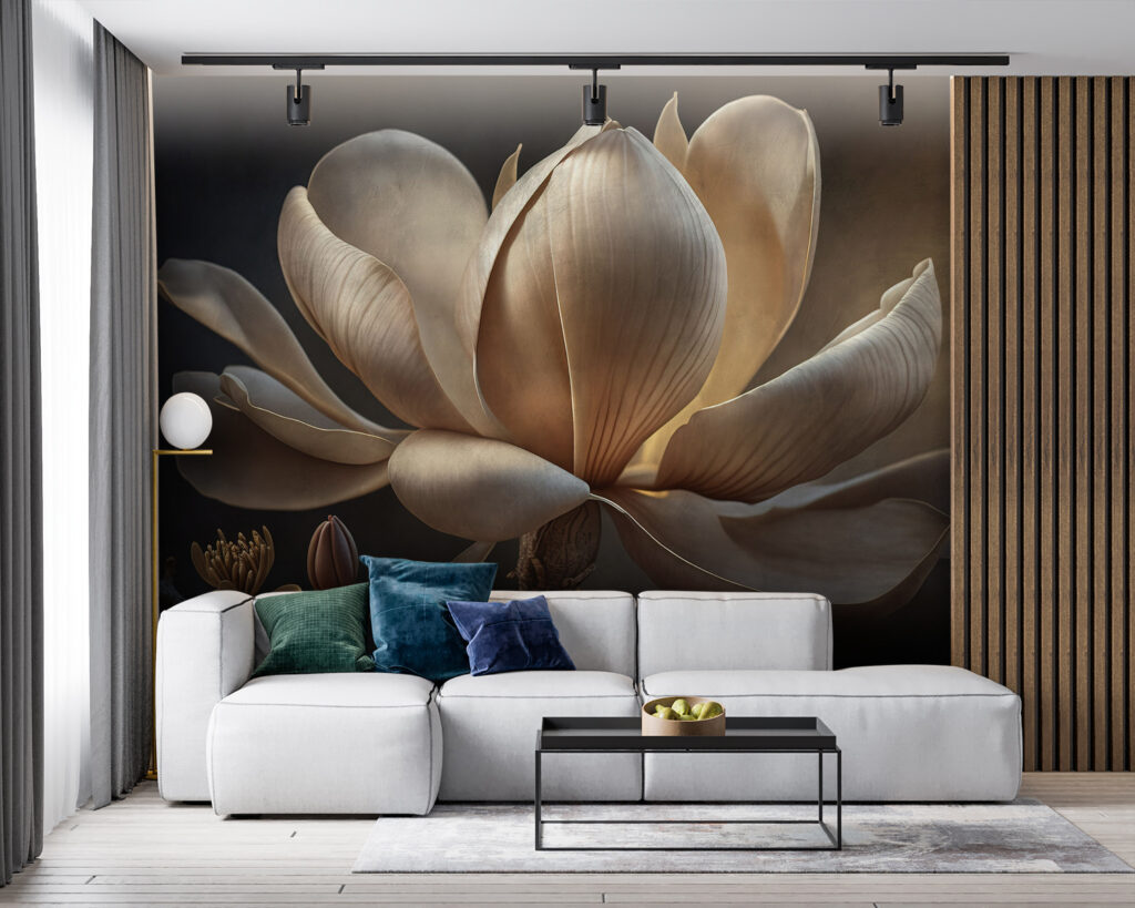 Graceful magnolia in soft light