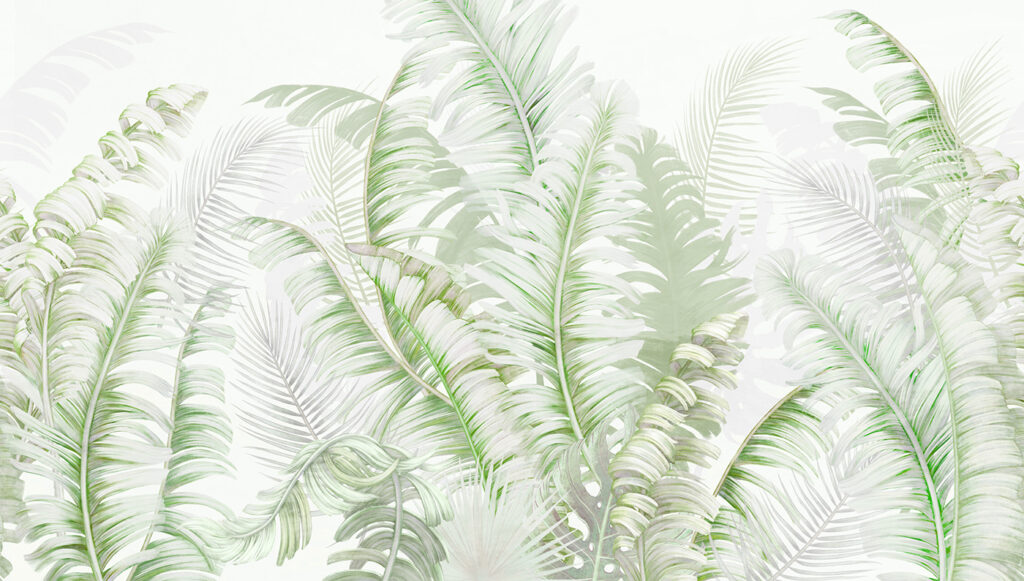 Lush green leaves in harmony Lush green leaves in harmony