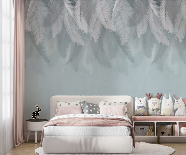 Plumes blanches sur fond bleu Plumes blanches sur fond bleu