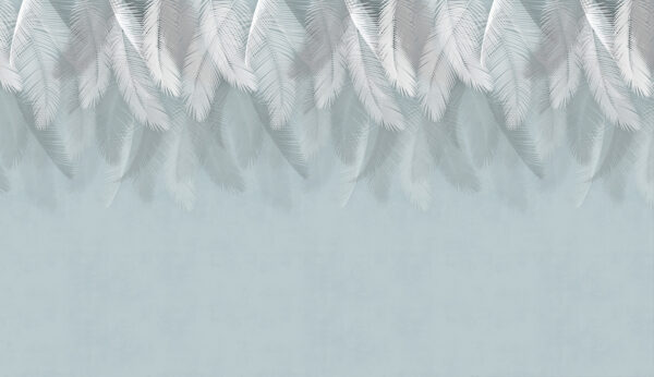 Plumes blanches sur fond bleu Plumes blanches sur fond bleu