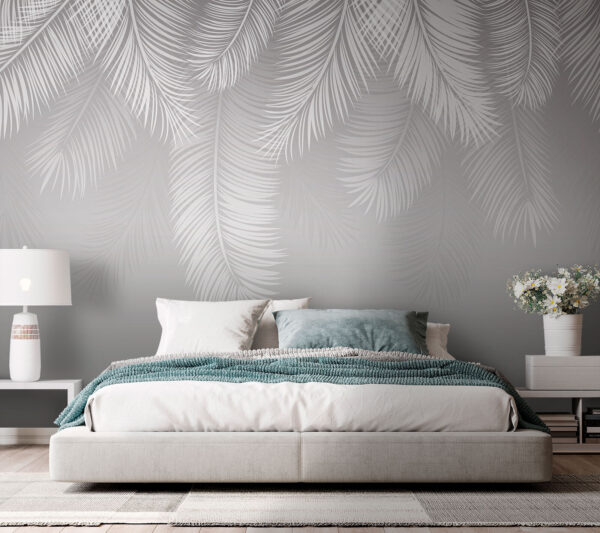 Plumes blanches sur fond gris Plumes blanches sur fond gris