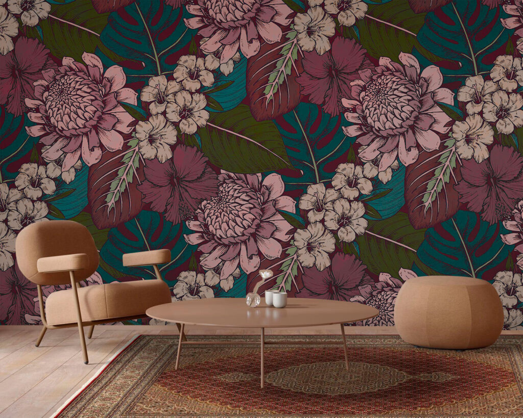 Motif de fleurs et de feuilles u94425pih2m 1024x819 - Motif de fleurs et de feuilles - tegory