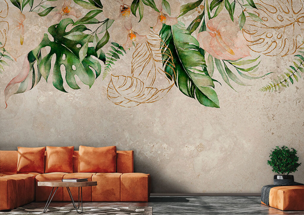 Elegant botanical design with soft hues
