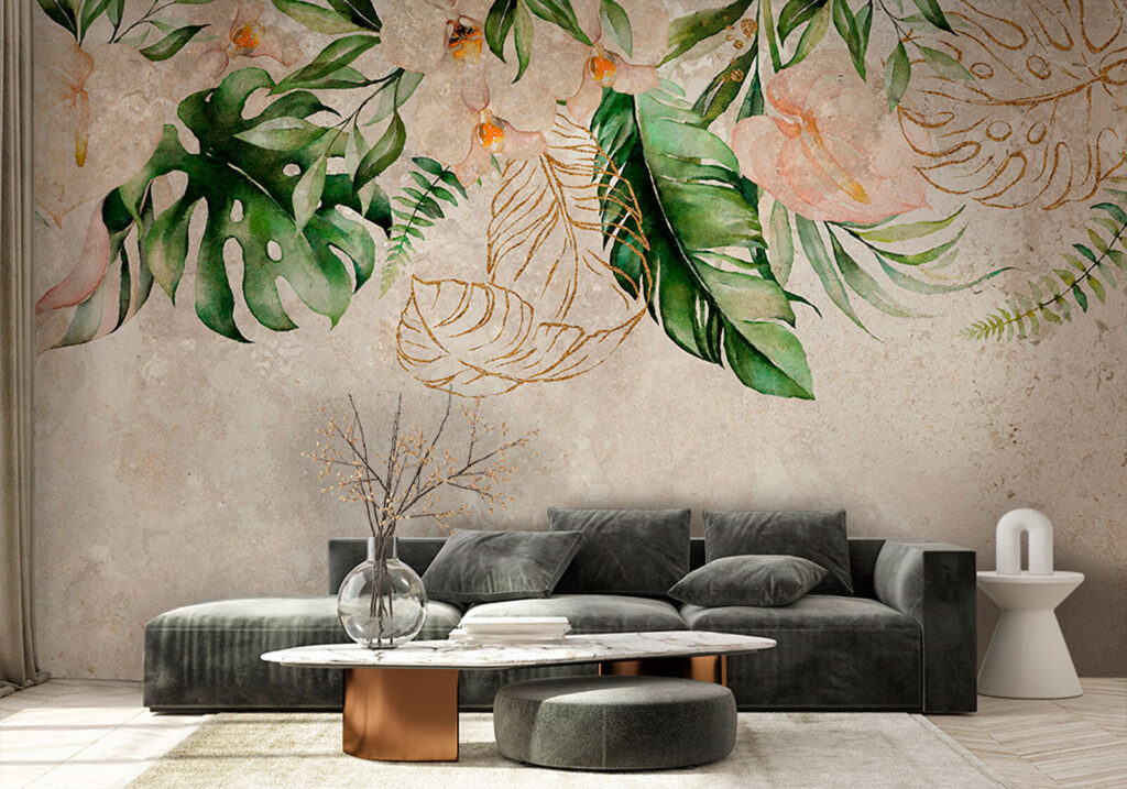 Elegant botanical design with soft hues