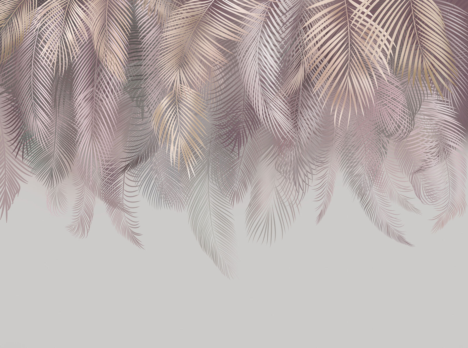 Delicate leaves in soft pastel hues Delicate leaves in soft pastel hues