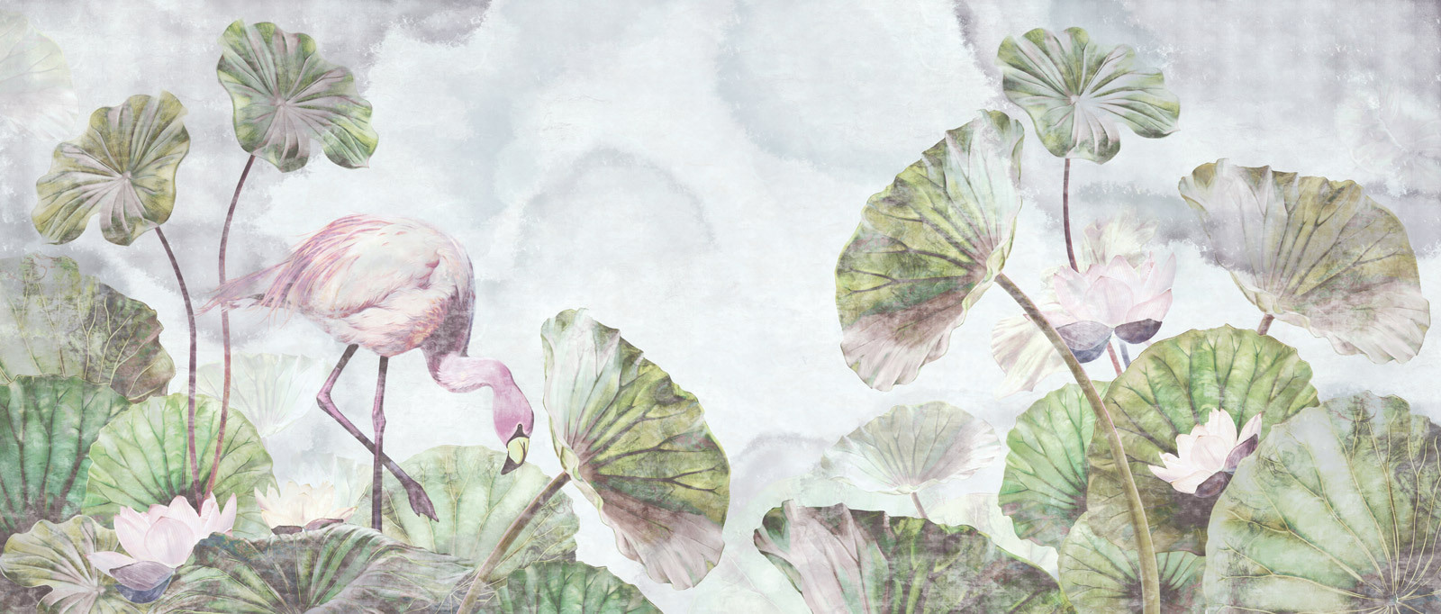 u94357p - Flamant et feuilles - tegory