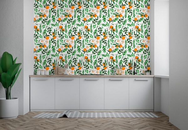 Motif d'oranges et de feuilles Motif d'oranges et de feuilles