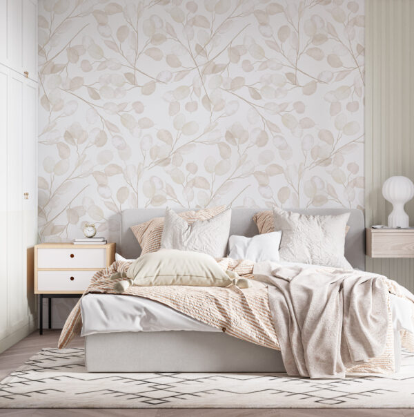 Motif de feuilles blanches Motif de feuilles blanches