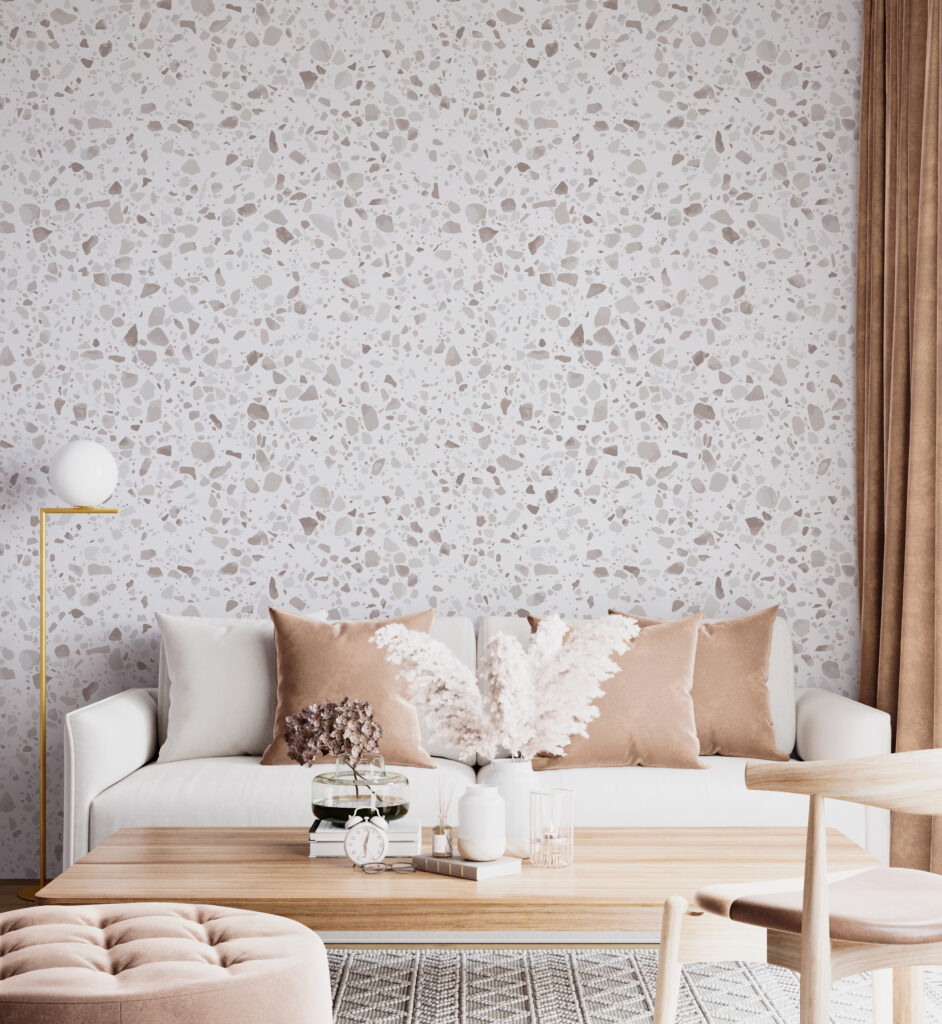 White and gray speckled surface White and gray speckled surface