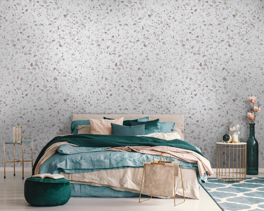 White and gray speckled surface White and gray speckled surface