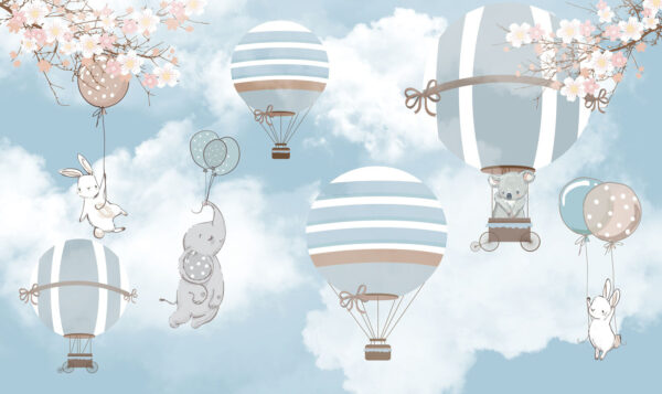 Groupe d'éléphants dans le ciel Groupe d'éléphants dans le ciel
