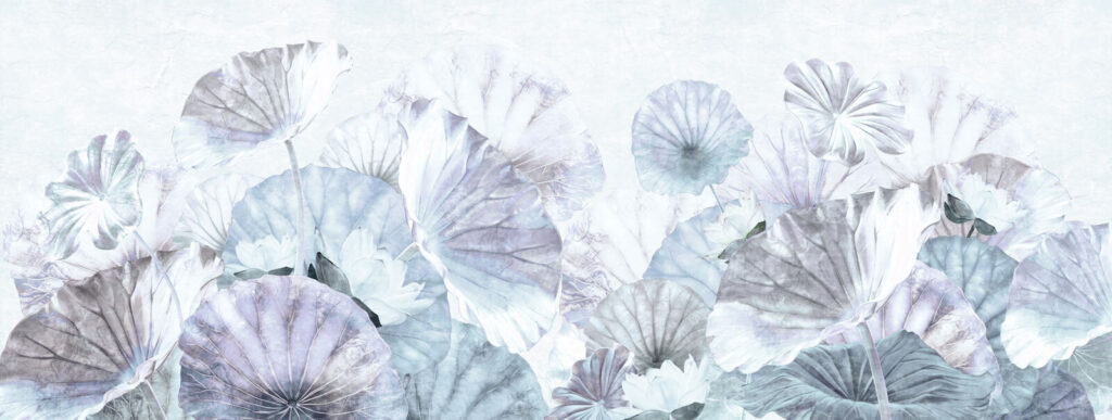Feuilles délicates dans des tons pastel. Feuilles délicates dans des tons pastel.