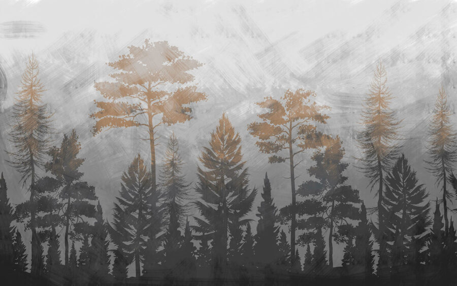 Groupe d'arbres dans une forêt