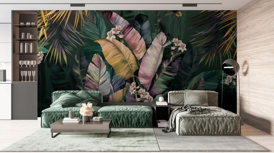 Peinture d'une plante tropicale