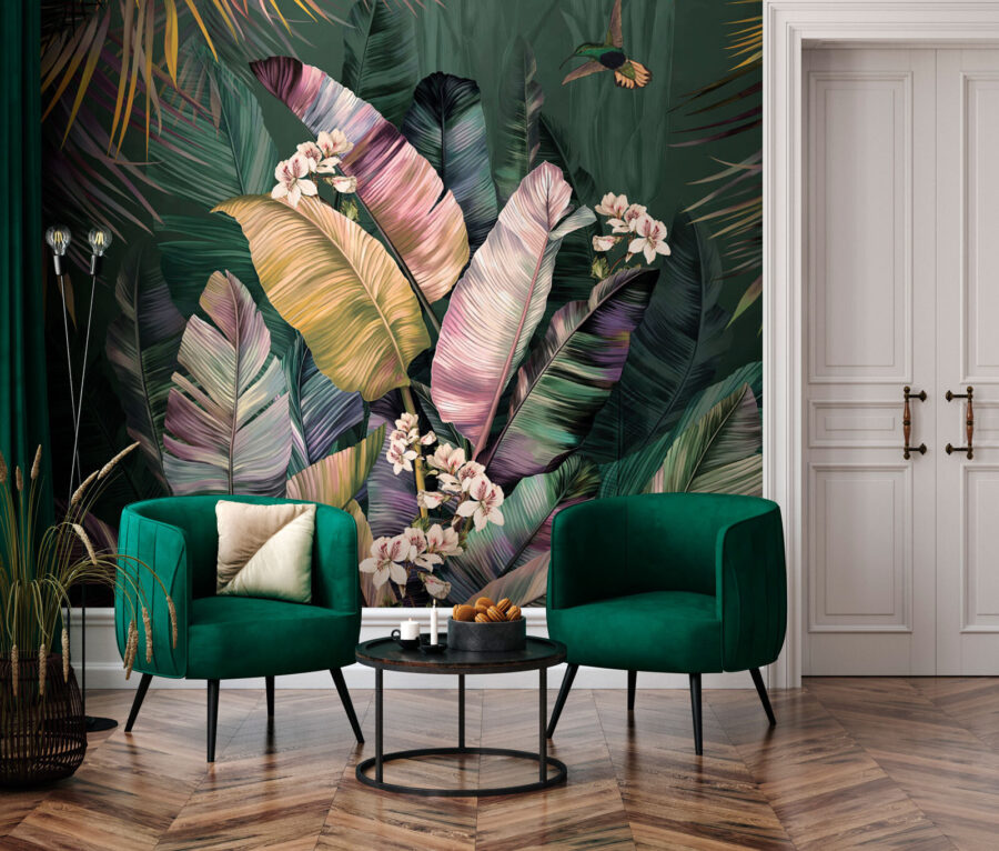 Peinture d'une plante tropicale