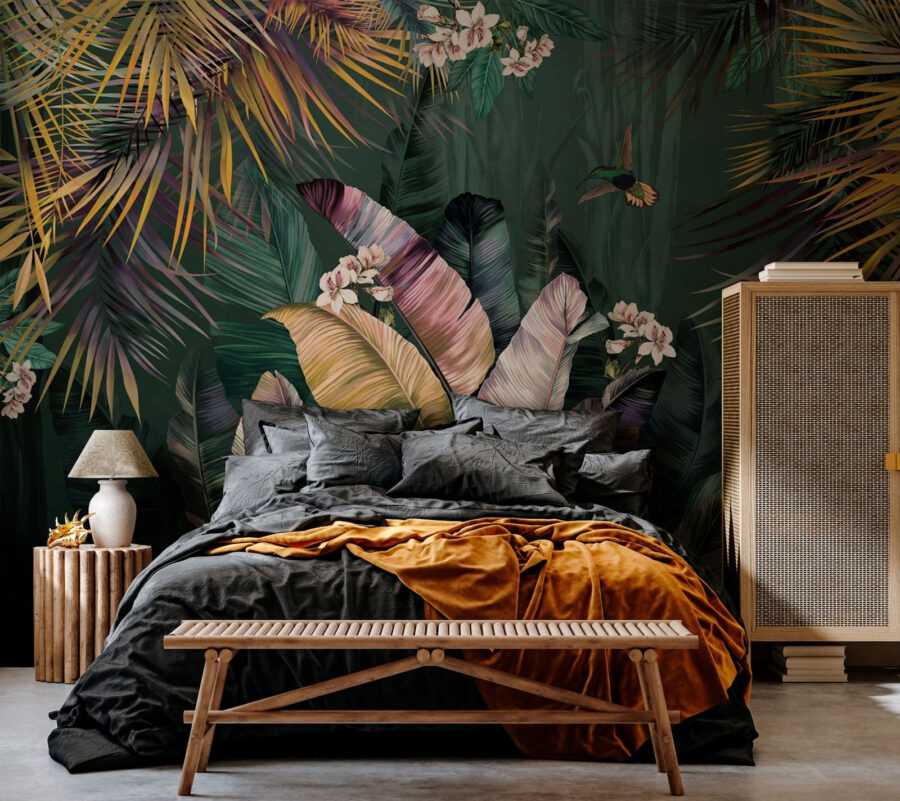 Peinture d'une plante tropicale