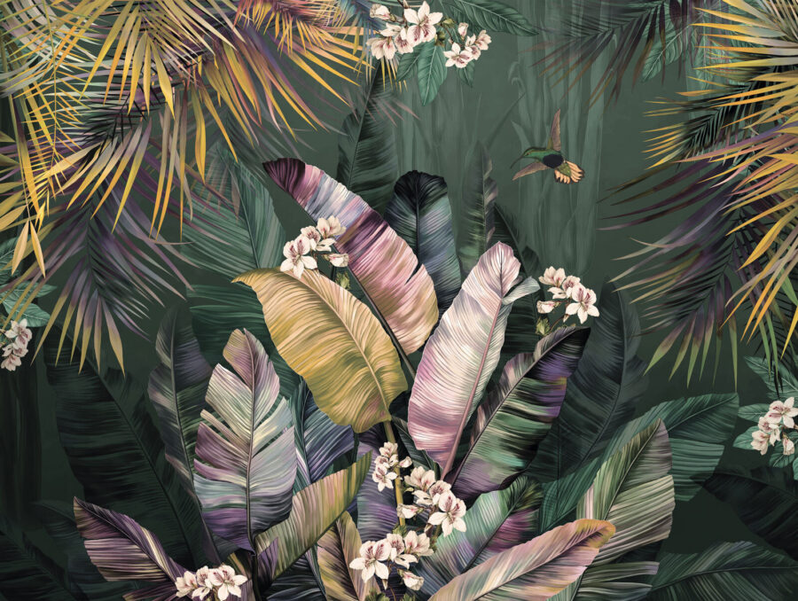 Peinture d'une plante tropicale