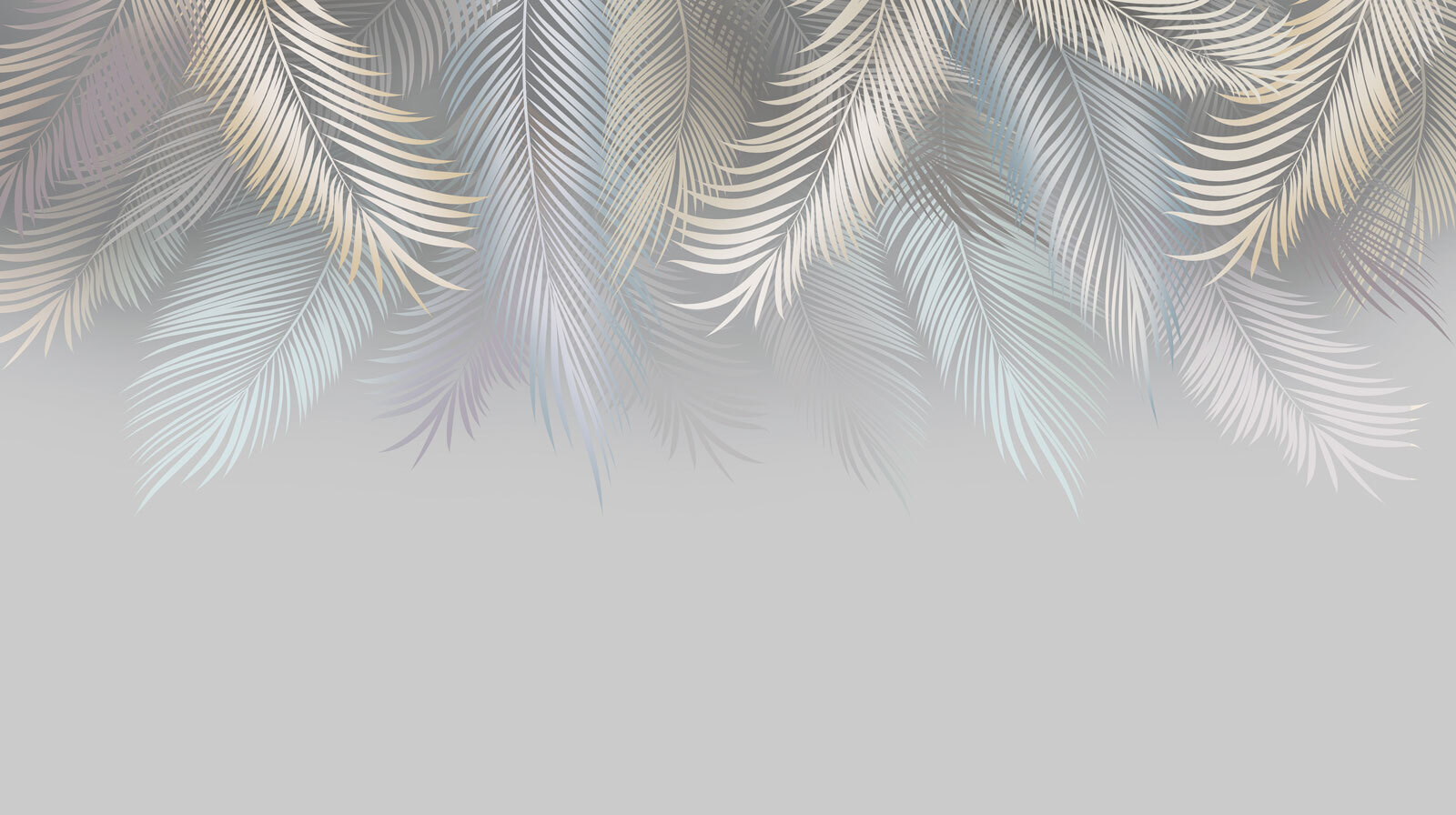 Elegant leaves on a soft background
