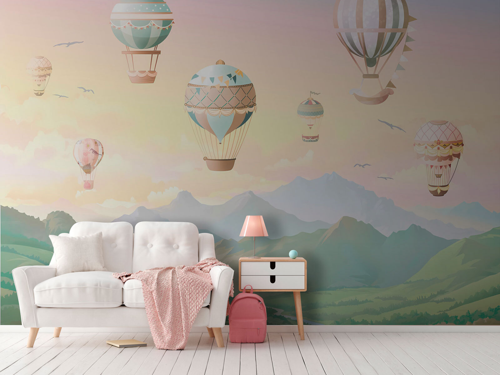 Group of hot air balloons in the sky Group of hot air balloons in the sky