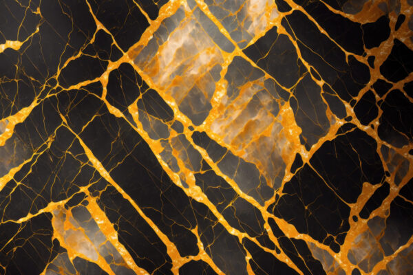 Élégant motif de marbre noir et ambré u94111p 600x400 - Élégant motif de marbre noir et ambré - tegory