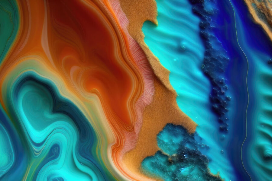 Des vagues de couleurs et de textures envoûtantes Des vagues de couleurs et de textures envoûtantes