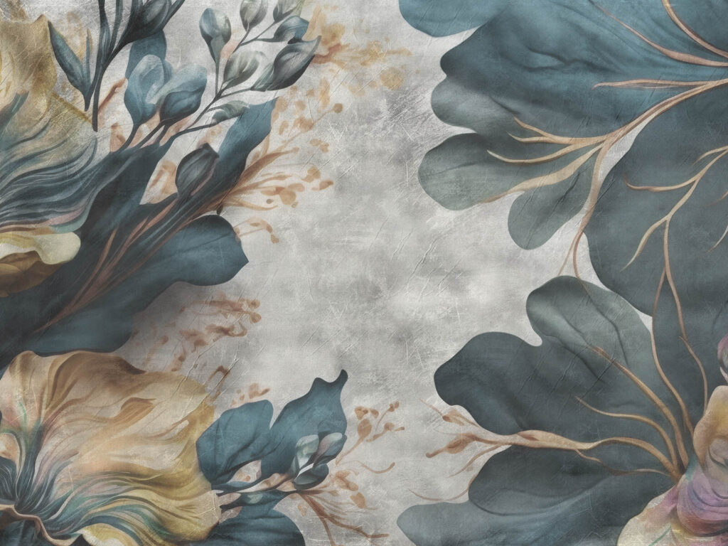 Élégant motif floral aux teintes douces. Élégant motif floral aux teintes douces.