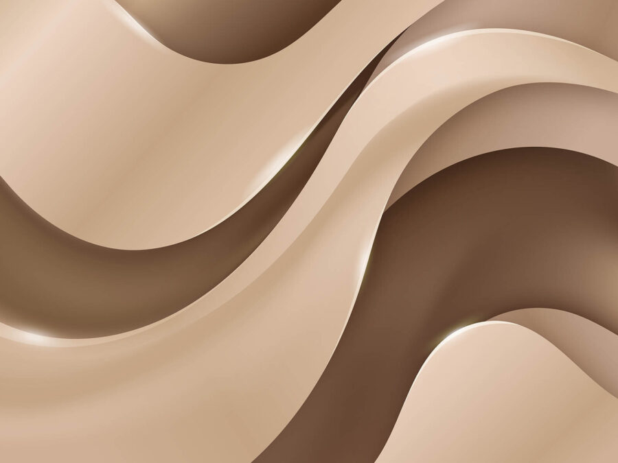 Vagues élégantes dans des tons doux