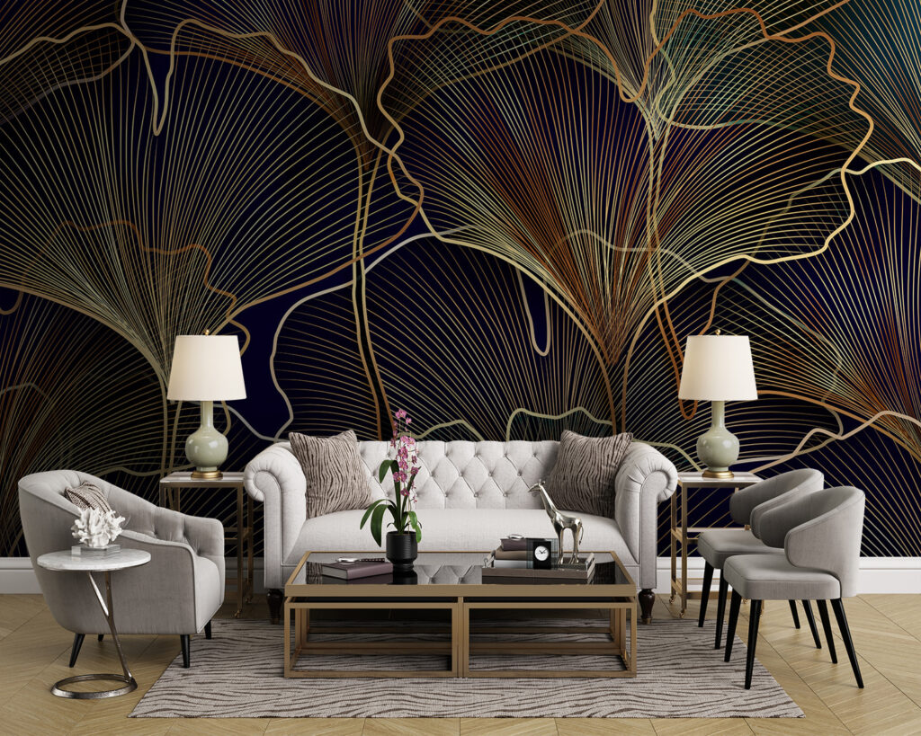 Elegant botanical line art design