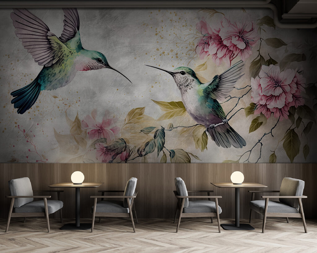 Peinture d'oiseaux et de fleurs u93994piz137 1024x819 - Peinture d'oiseaux et de fleurs