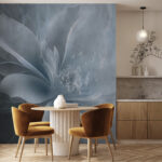 Papier peint Une fleur blanche avec une fleur dessus