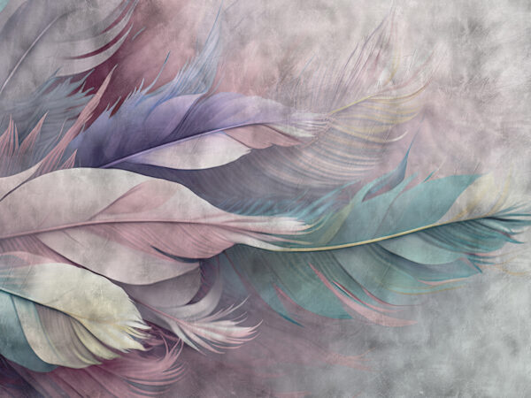 Groupe de plumes sur fond blanc Groupe de plumes sur fond blanc