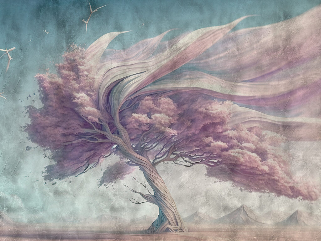 Un arbre aux fleurs roses Un arbre aux fleurs roses