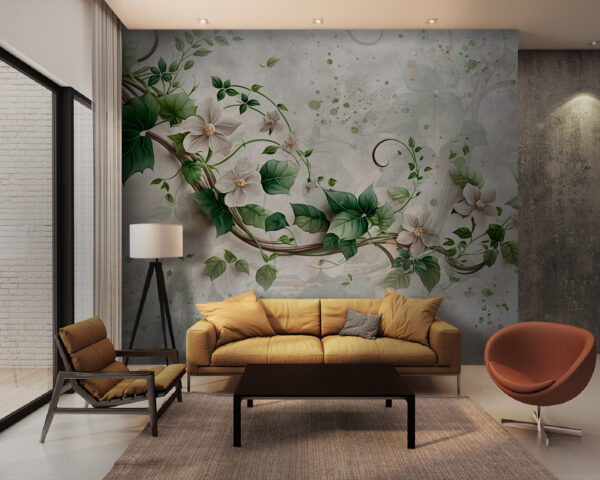 Peinture de fleurs et de feuilles Peinture de fleurs et de feuilles