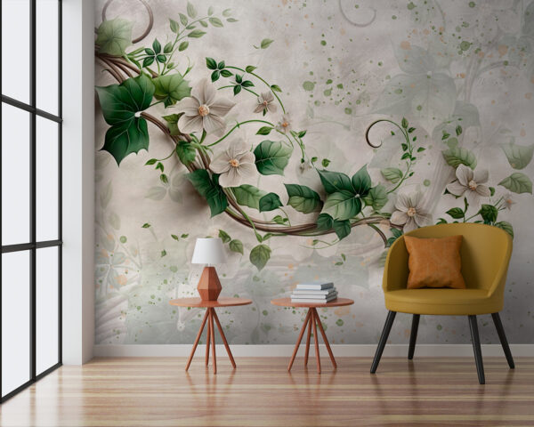 Peinture de fleurs et de feuilles Peinture de fleurs et de feuilles